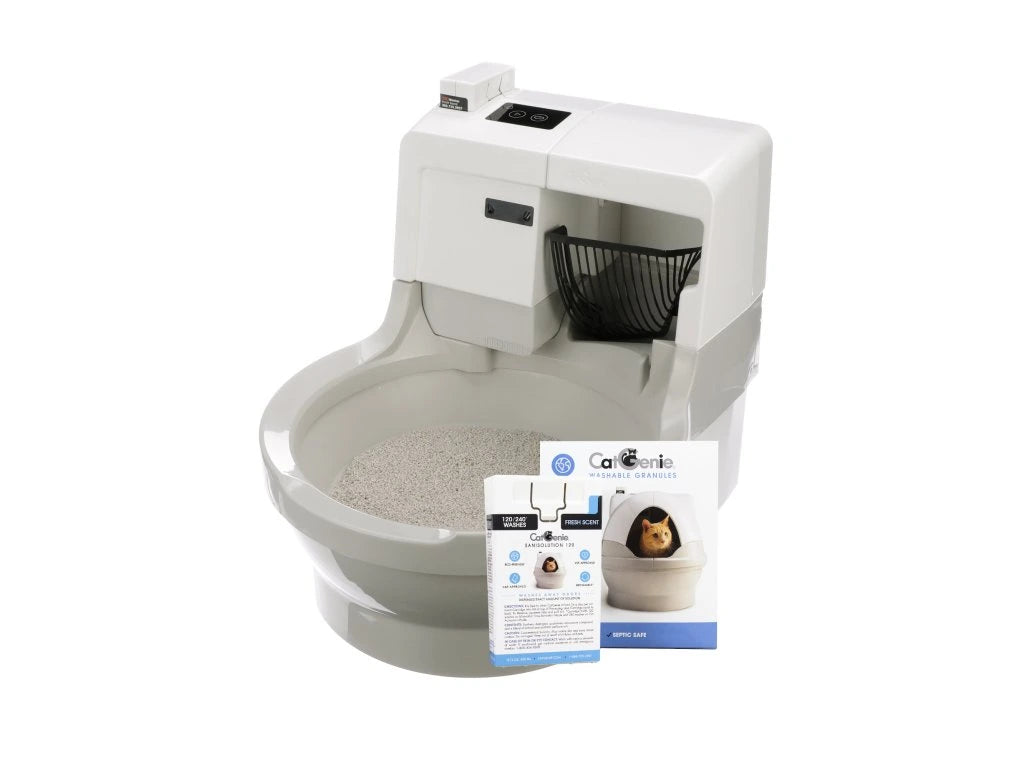 CatGenie A.I. - robotic toilet with GenieDome